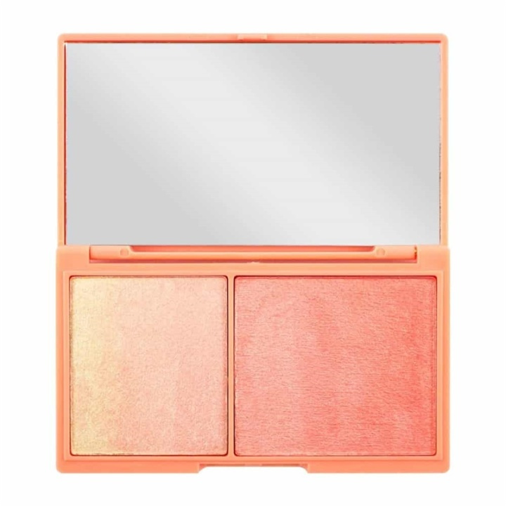 Makeup Revolution I Heart Revolution Peach and Glow Mini Chocolate Duo in de groep BEAUTY & HEALTH / Makeup / Make-up gezicht / Contour/Highlight bij TP E-commerce Nordic AB (A11947)