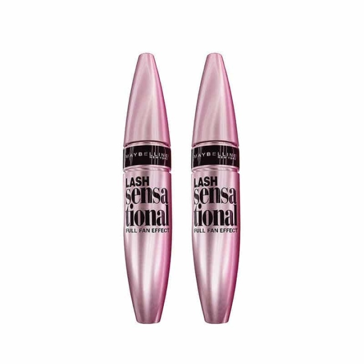 2-pack Maybelline Lash Sensational Mascara Black 9,5ml in de groep BEAUTY & HEALTH / Makeup / Ogen & Wenkbrauwen / Mascara bij TP E-commerce Nordic AB (A12118)