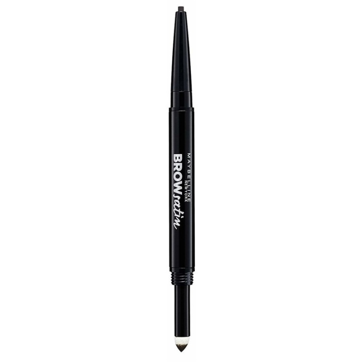 Maybelline Brow Satin Duo Pencil - Black Brown in de groep BEAUTY & HEALTH / Makeup / Ogen & Wenkbrauwen / Wenkbrauwpotloden bij TP E-commerce Nordic AB (A12119)