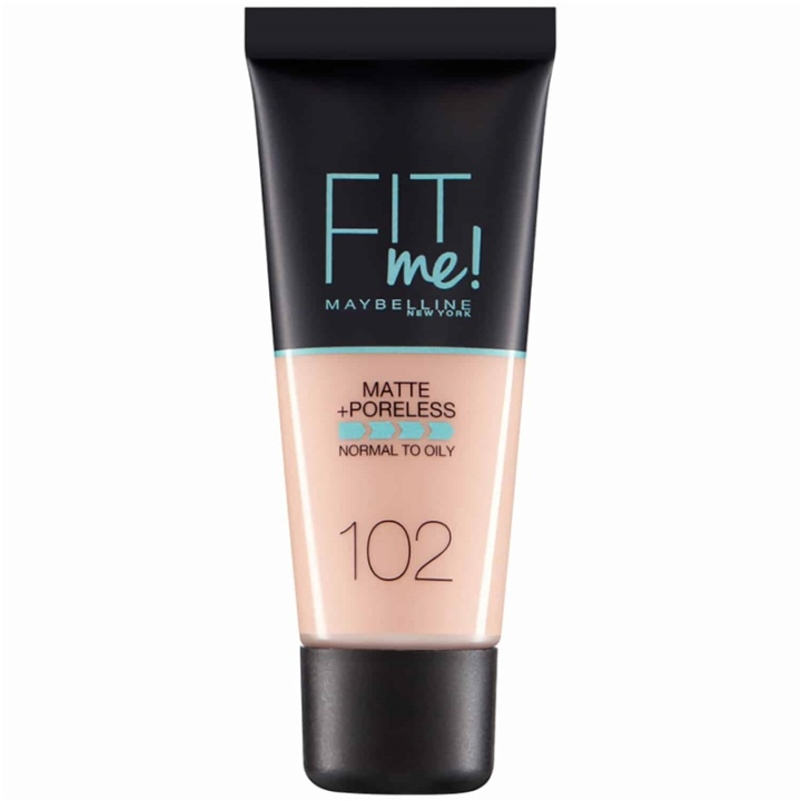 Maybelline Fit Me Matte + Poreless Foundation - 102 Fair Ivory in de groep BEAUTY & HEALTH / Makeup / Make-up gezicht / Foundation bij TP E-commerce Nordic AB (A12135)