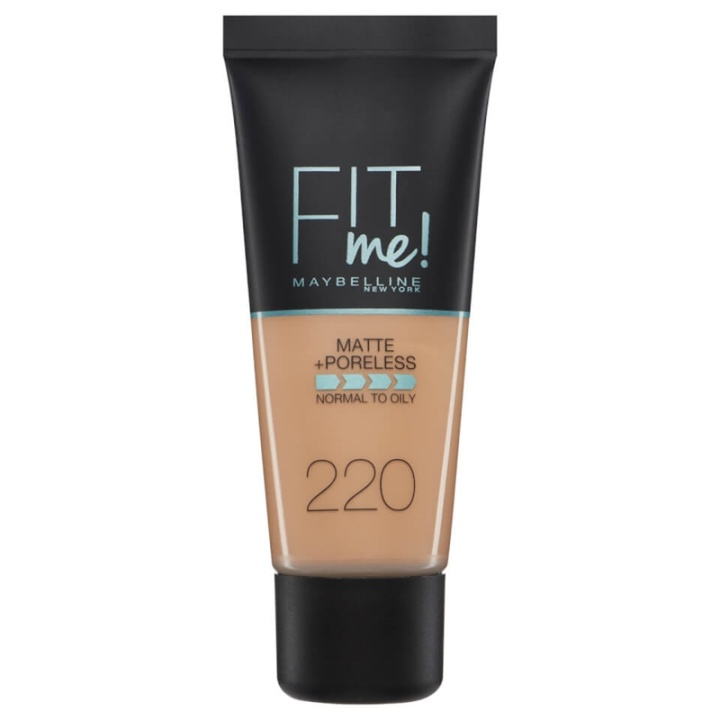 Maybelline Fit Me Matte + Poreless Foundation- 220 Natural Beige in de groep BEAUTY & HEALTH / Makeup / Make-up gezicht / Foundation bij TP E-commerce Nordic AB (A12138)