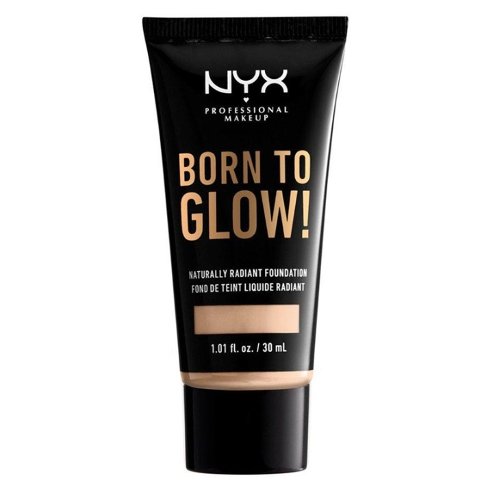 NYX Born To Glow Naturally Radiant Foundation 30ml - Light Ivory in de groep BEAUTY & HEALTH / Makeup / Make-up gezicht / Foundation bij TP E-commerce Nordic AB (A12350)