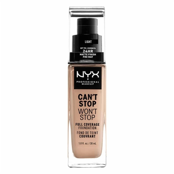 NYX PROF. MAKEUP Cant Stop Wont Stop Foundation - Light in de groep BEAUTY & HEALTH / Makeup / Make-up gezicht / Foundation bij TP E-commerce Nordic AB (A12417)