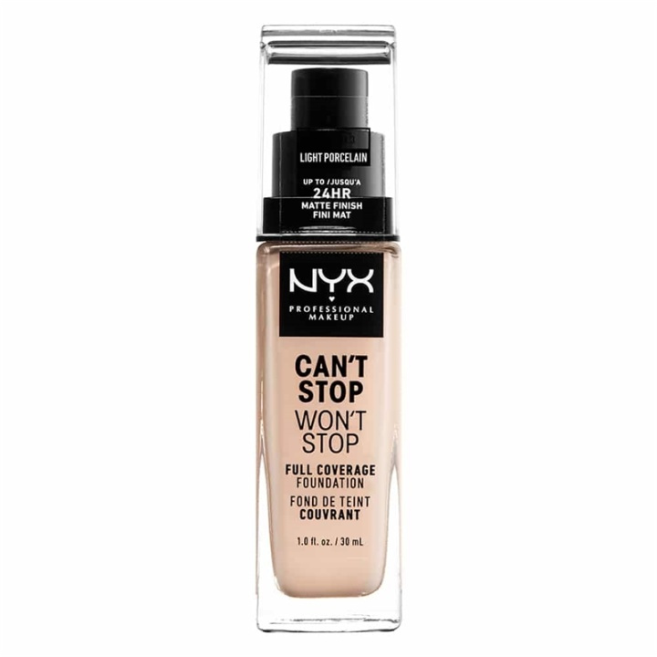 NYX PROF. MAKEUP Cant Stop Wont Stop Foundation - Light Porcelain in de groep BEAUTY & HEALTH / Makeup / Make-up gezicht / Foundation bij TP E-commerce Nordic AB (A12421)