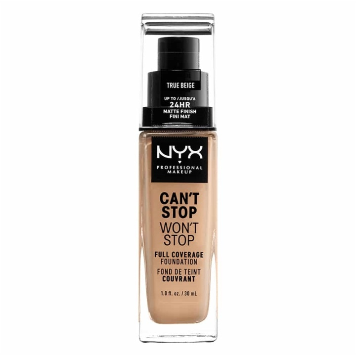 NYX PROF. MAKEUP Cant Stop Wont Stop Foundation - True beige in de groep BEAUTY & HEALTH / Makeup / Make-up gezicht / Foundation bij TP E-commerce Nordic AB (A12427)