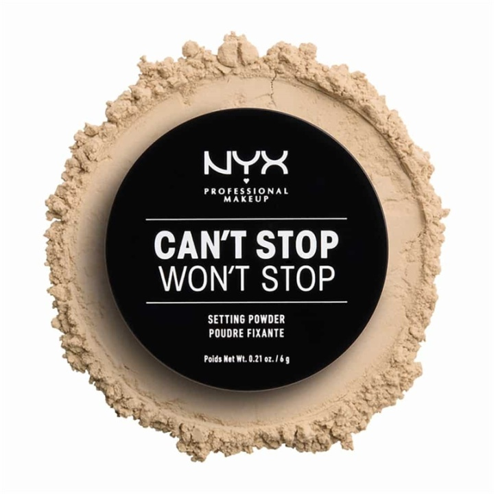 NYX PROF. MAKEUP Cant Stop Wont Stop Setting Powder - Light/Medium in de groep BEAUTY & HEALTH / Makeup / Make-up gezicht / Poeder bij TP E-commerce Nordic AB (A12441)