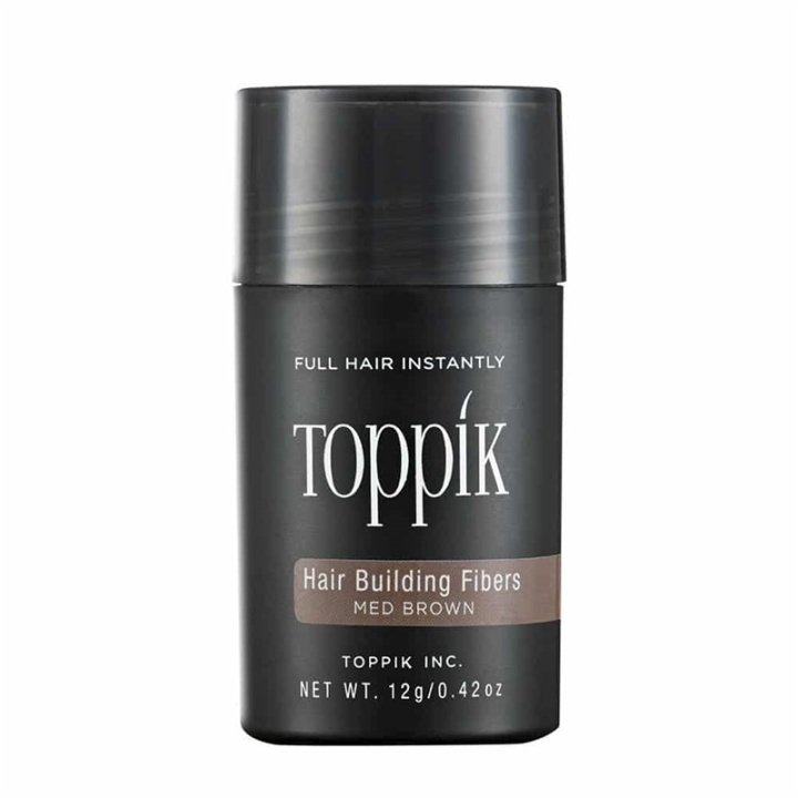Toppik Hair Building Fibers Regular 12 g - Medium Brown in de groep BEAUTY & HEALTH / Haar & Styling / Hair styling / Volumepoeder bij TP E-commerce Nordic AB (A13101)