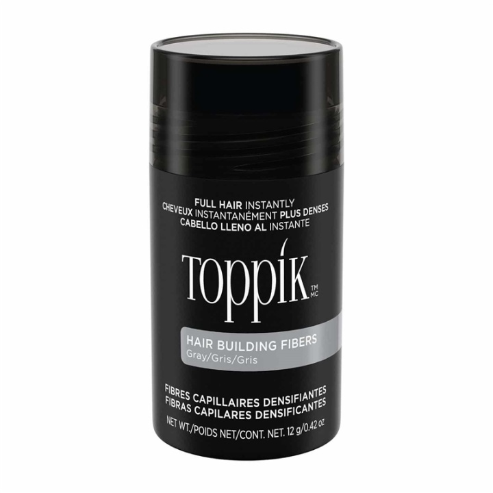 Toppik Hair Building Fibers Regular 12g - Gray in de groep BEAUTY & HEALTH / Haar & Styling / Hair styling / Volumepoeder bij TP E-commerce Nordic AB (A13105)