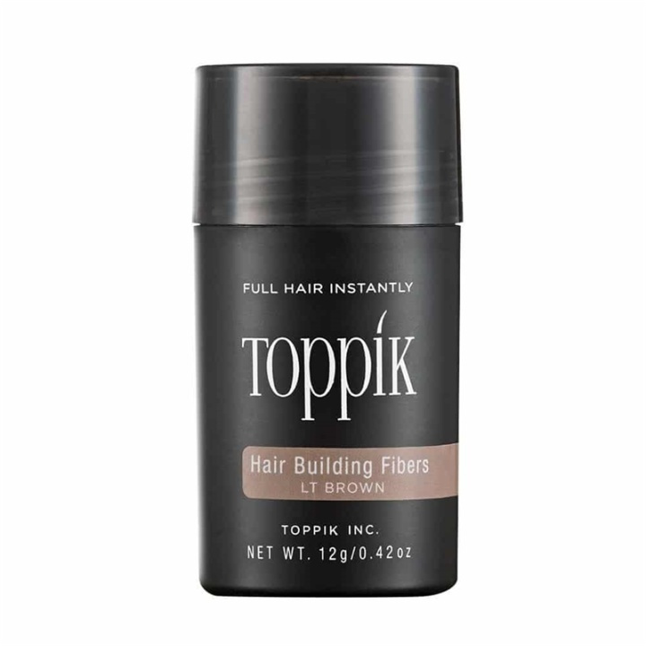 Toppik Hair Building Fibers Regular 12g - Light Brown in de groep BEAUTY & HEALTH / Haar & Styling / Hair styling / Volumepoeder bij TP E-commerce Nordic AB (A13106)