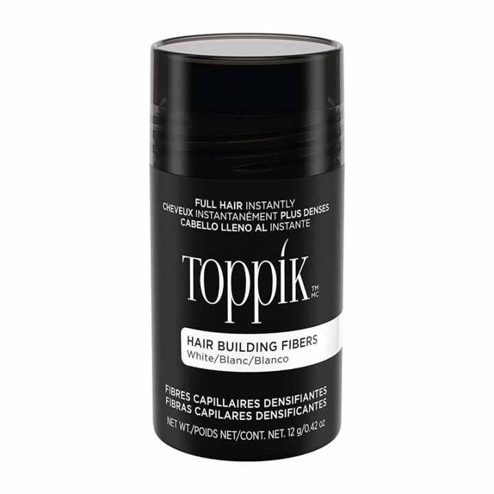 Toppik Hair Building Fibers Regular 12g - White in de groep BEAUTY & HEALTH / Haar & Styling / Hair styling / Volumepoeder bij TP E-commerce Nordic AB (A13108)