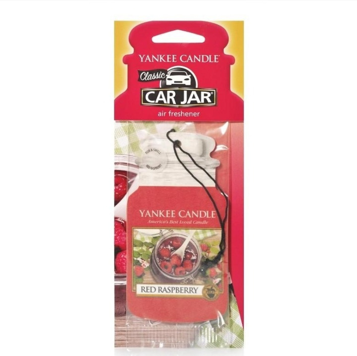 Yankee Candle Car Jar Air Freshener Red Raspberry in de groep BEAUTY & HEALTH / Geuren & Parfum / Overige geuren / Geurkaarsen bij TP E-commerce Nordic AB (A13254)