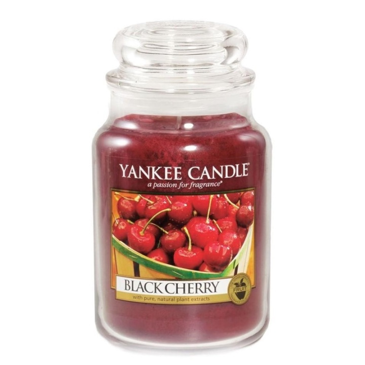 Yankee Candle Classic Large Jar Black Cherry 623g in de groep BEAUTY & HEALTH / Geuren & Parfum / Overige geuren / Geurkaarsen bij TP E-commerce Nordic AB (A13262)