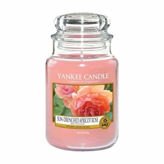 Yankee Candle Classic Large Jar Sun-Drenched Apricot Rose 623g in de groep BEAUTY & HEALTH / Geuren & Parfum / Overige geuren / Geurkaarsen bij TP E-commerce Nordic AB (A13266)