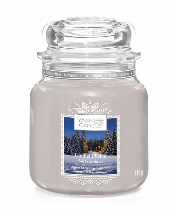 Yankee Candle Classic Medium Jar Candlelit Cabin 411g in de groep BEAUTY & HEALTH / Geuren & Parfum / Overige geuren / Geurkaarsen bij TP E-commerce Nordic AB (A13280)