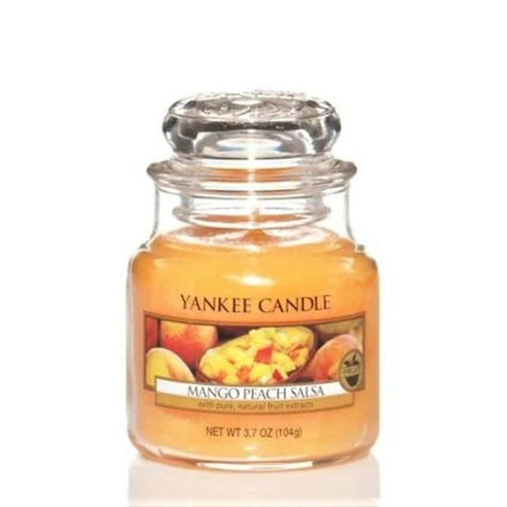 Yankee Candle Classic Small Jar Mango Peach Salsa 104g in de groep BEAUTY & HEALTH / Geuren & Parfum / Overige geuren / Geurkaarsen bij TP E-commerce Nordic AB (A13312)