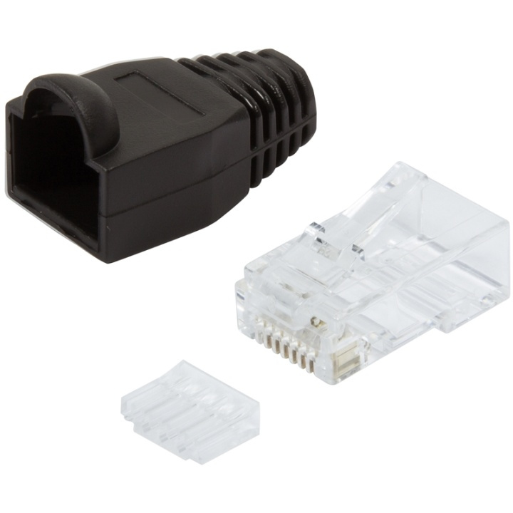 LogiLink Modularplugg + Böjskydd Cat6 O in de groep COMPUTERS & RANDAPPARATUUR / Computerkabels / Netwerkkabels / Adapters & Geleiderverbindingen bij TP E-commerce Nordic AB (A13791)