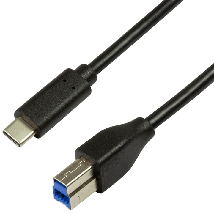 LogiLink USB3.2 Gen1x1 USB-C - USB-B 3. in de groep COMPUTERS & RANDAPPARATUUR / Computerkabels / USB / USB-C bij TP E-commerce Nordic AB (A13792)