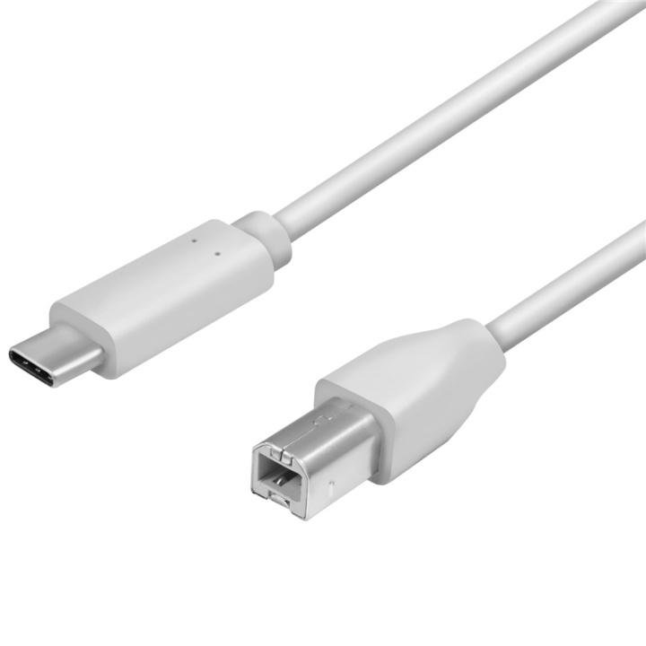 LogiLink USB-C - USB-B 2.0 2 meter in de groep COMPUTERS & RANDAPPARATUUR / Computerkabels / USB / USB-C bij TP E-commerce Nordic AB (A13793)