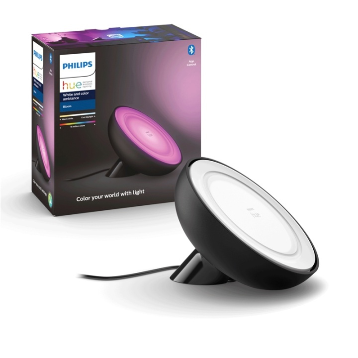 Philips Hue Bloom Color Bordslampa Sva in de groep HOME ELECTRONICS / Verlichting / Tafellampen bij TP E-commerce Nordic AB (A13820)