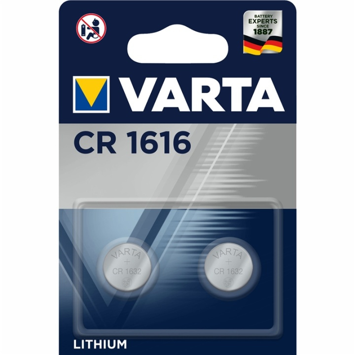 Varta CR1616 3V Lithium knoopcelbatterij in de groep HOME ELECTRONICS / Batterijen & Opladers / Batterijen / Knoopcel bij TP E-commerce Nordic AB (A13885)