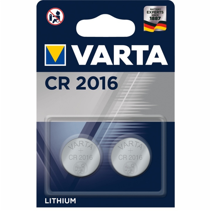 Varta CR2016 3V Lithium Knappcellsba in de groep HOME ELECTRONICS / Batterijen & Opladers / Batterijen / Knoopcel bij TP E-commerce Nordic AB (A13887)