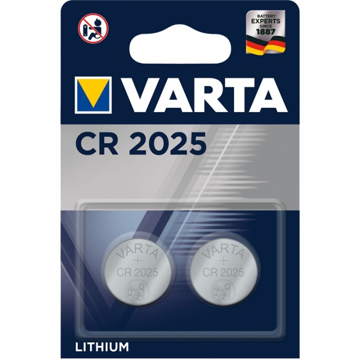 Varta CR2025 3V Lithium Knappcellsba in de groep HOME ELECTRONICS / Batterijen & Opladers / Batterijen / Knoopcel bij TP E-commerce Nordic AB (A13888)