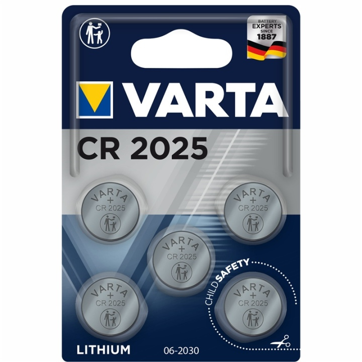 Varta CR2025 3V Lithium Knappcellsba in de groep HOME ELECTRONICS / Batterijen & Opladers / Batterijen / Knoopcel bij TP E-commerce Nordic AB (A13889)
