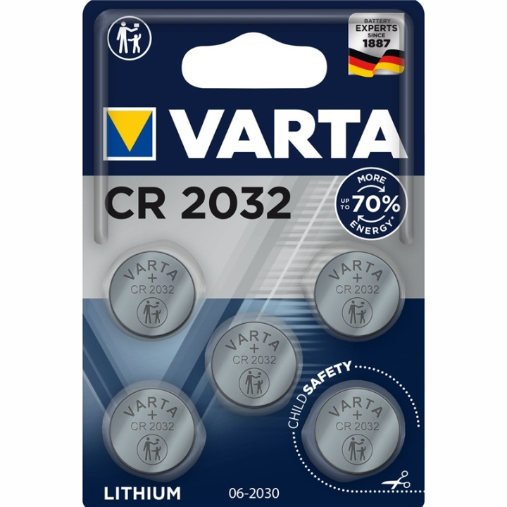 Varta CR2032 3V Lithium Knappcellsbatterier in de groep HOME ELECTRONICS / Batterijen & Opladers / Batterijen / Knoopcel bij TP E-commerce Nordic AB (A13891)