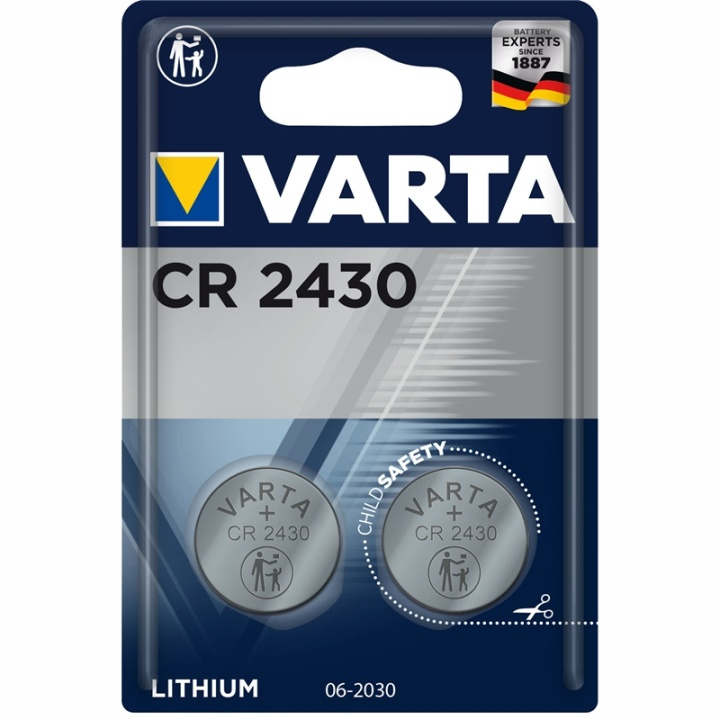 Varta CR2430 3V Lithium Knappcellsba in de groep HOME ELECTRONICS / Batterijen & Opladers / Batterijen / Knoopcel bij TP E-commerce Nordic AB (A13892)