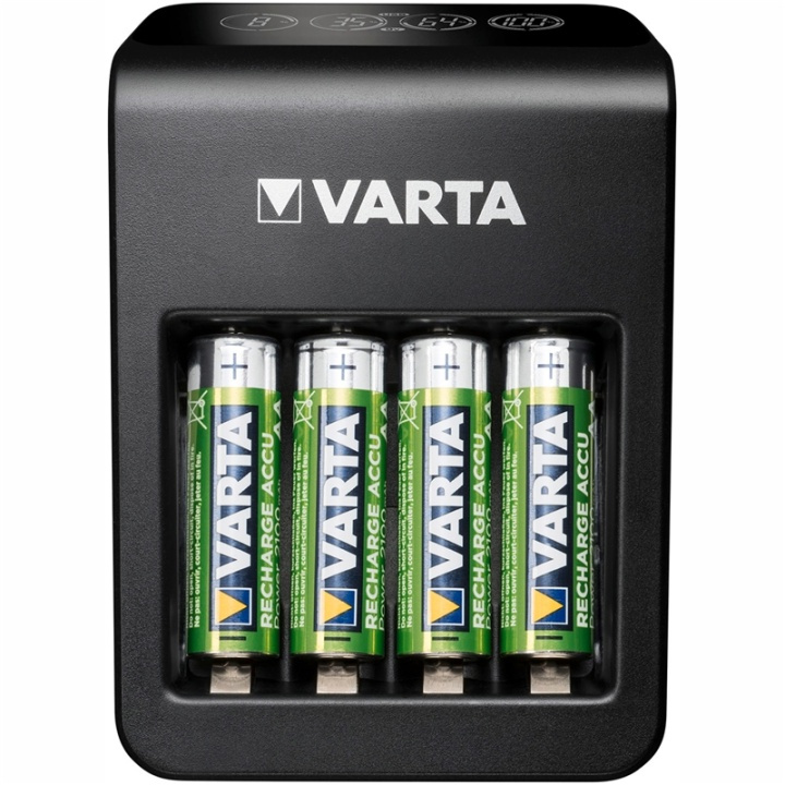 Varta LCD Plug Carger+ AA/AAA/9V + U in de groep HOME ELECTRONICS / Batterijen & Opladers / Batterijoplader bij TP E-commerce Nordic AB (A13895)