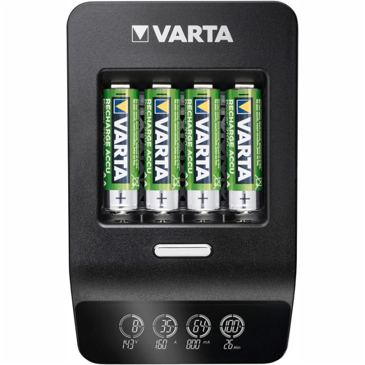 Varta LCD Ultra Fast Charger AA/AAA in de groep HOME ELECTRONICS / Batterijen & Opladers / Batterijoplader bij TP E-commerce Nordic AB (A13896)