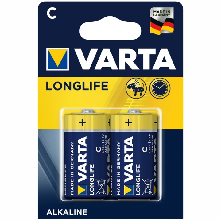 Varta Longlife C / LR14 Batteri 2-pa in de groep HOME ELECTRONICS / Batterijen & Opladers / Batterijen / Overigen bij TP E-commerce Nordic AB (A13904)
