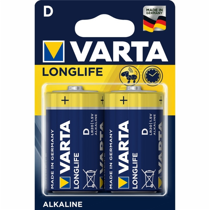 Varta Longlife D / LR20 batterij 2-pa in de groep HOME ELECTRONICS / Batterijen & Opladers / Batterijen / Overigen bij TP E-commerce Nordic AB (A13905)