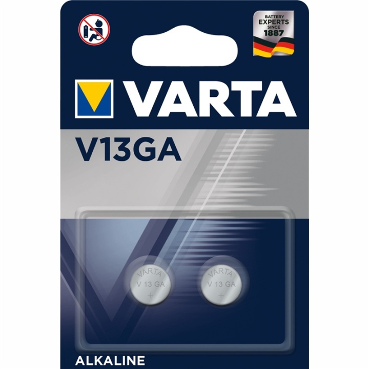 Varta V13GA / LR44 1,5V Batteri 2-pa in de groep HOME ELECTRONICS / Batterijen & Opladers / Batterijen / Knoopcel bij TP E-commerce Nordic AB (A13913)