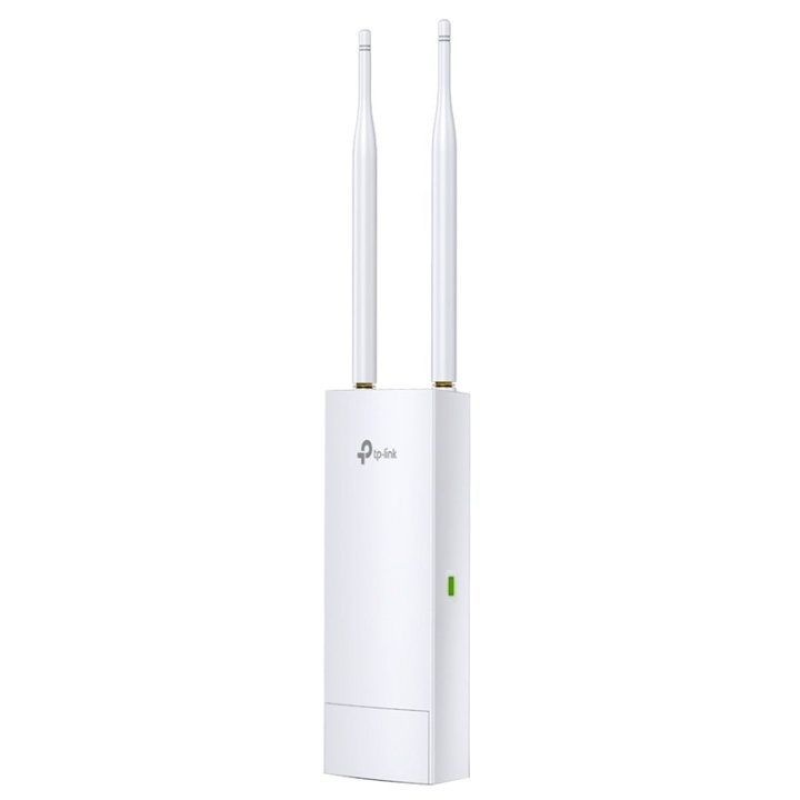 TP-LINK EAP110-Outdoor 300 Mbit/s Vit Strömförsörjning via Ethernet (PoE) stöd in de groep COMPUTERS & RANDAPPARATUUR / Netwerk / WiFi Extenders bij TP E-commerce Nordic AB (A13919)