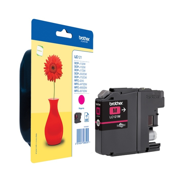 Brother LC-121M bläckpatroner 1 styck Original Magenta in de groep COMPUTERS & RANDAPPARATUUR / Printers & Accessoires / Inkt & Toner / Inktpatronen / Brother bij TP E-commerce Nordic AB (A13965)