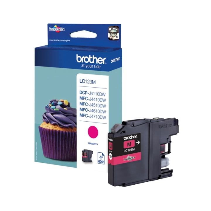 Brother LC-123M bläckpatroner 1 styck Original Hög (XL) avkastning Magenta in de groep COMPUTERS & RANDAPPARATUUR / Printers & Accessoires / Inkt & Toner / Inktpatronen / Brother bij TP E-commerce Nordic AB (A13971)