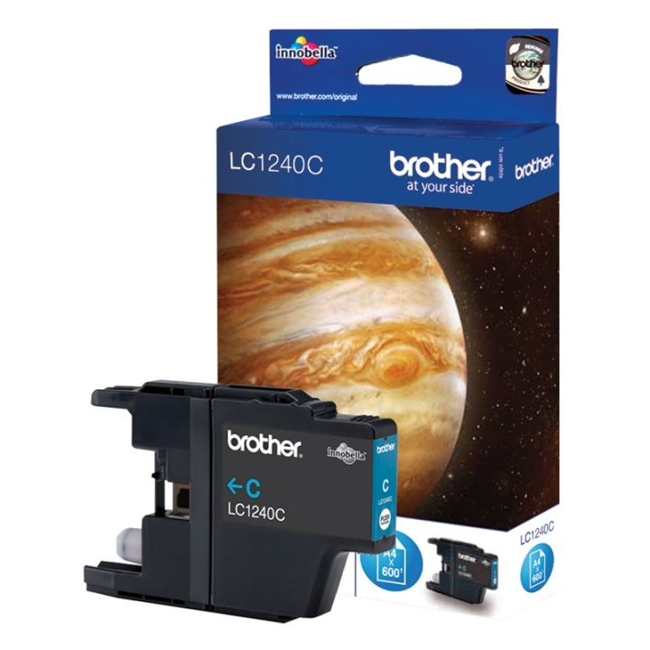 Brother LC-1240C bläckpatroner 1 styck Original Cyan in de groep COMPUTERS & RANDAPPARATUUR / Printers & Accessoires / Inkt & Toner / Inktpatronen / Brother bij TP E-commerce Nordic AB (A13975)