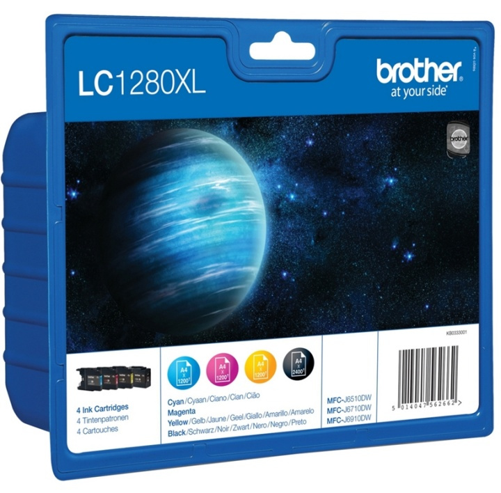 Brother LC-1280XLVALBPDR bläckpatroner 4 styck Original Hög (XL) avkastning Svar in de groep COMPUTERS & RANDAPPARATUUR / Printers & Accessoires / Inkt & Toner / Inktpatronen / Brother bij TP E-commerce Nordic AB (A13983)