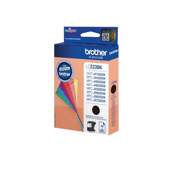 Brother LC-223BK bläckpatroner 1 styck Original Svart in de groep COMPUTERS & RANDAPPARATUUR / Printers & Accessoires / Inkt & Toner / Inktpatronen / Brother bij TP E-commerce Nordic AB (A13993)