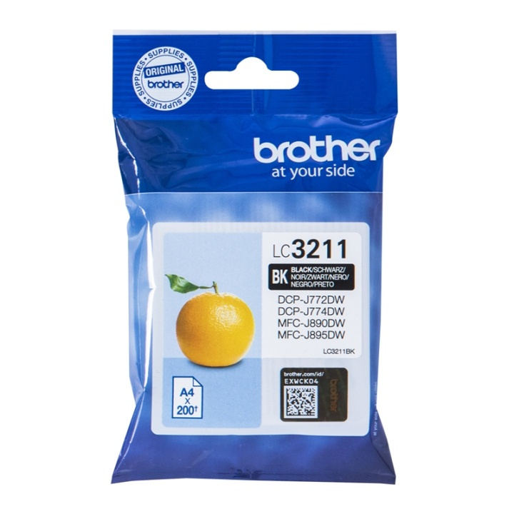 Brother LC-3211BK bläckpatroner Original Standardavkastning Svart in de groep COMPUTERS & RANDAPPARATUUR / Printers & Accessoires / Inkt & Toner / Inktpatronen / Brother bij TP E-commerce Nordic AB (A14007)