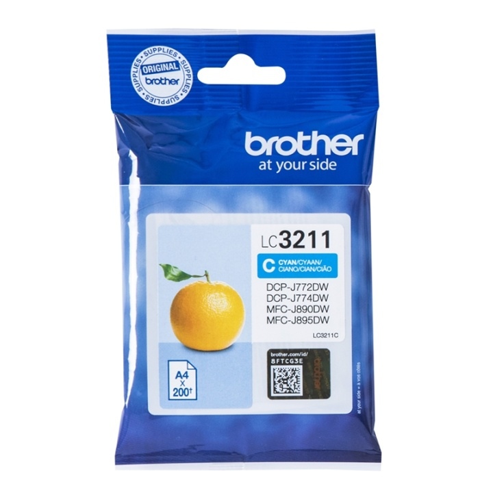 Brother LC-3211C bläckpatroner Original Standardavkastning Cyan in de groep COMPUTERS & RANDAPPARATUUR / Printers & Accessoires / Inkt & Toner / Inktpatronen / Brother bij TP E-commerce Nordic AB (A14008)