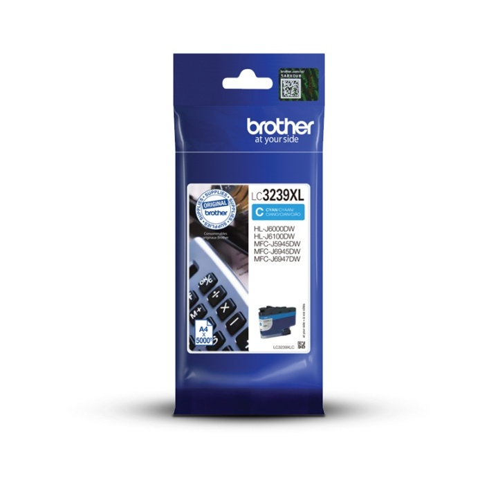 Brother LC-3239XLC bläckpatroner 1 styck Original Hög (XL) avkastning Cyan in de groep COMPUTERS & RANDAPPARATUUR / Printers & Accessoires / Inkt & Toner / Inktpatronen / Brother bij TP E-commerce Nordic AB (A14030)