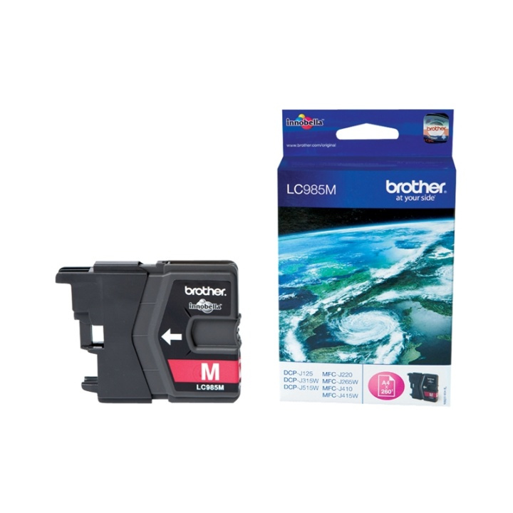 Brother LC985M bläckpatroner 1 styck Original Magenta in de groep COMPUTERS & RANDAPPARATUUR / Printers & Accessoires / Inkt & Toner / Inktpatronen / Brother bij TP E-commerce Nordic AB (A14046)