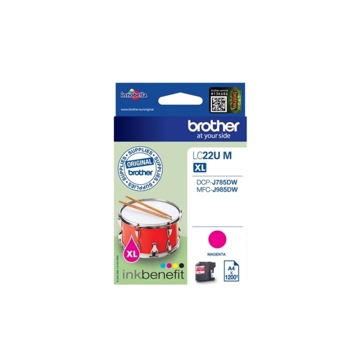 Brother LC-22UM bläckpatroner Original Hög (XL) avkastning Magenta in de groep COMPUTERS & RANDAPPARATUUR / Printers & Accessoires / Inkt & Toner / Inktpatronen / Brother bij TP E-commerce Nordic AB (A14050)