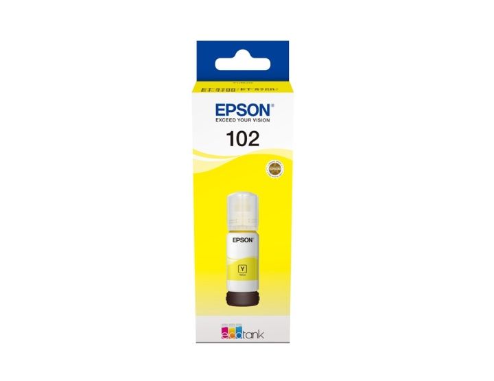 Epson 102 EcoTank Yellow ink bottle in de groep COMPUTERS & RANDAPPARATUUR / Printers & Accessoires / Inkt & Toner / Inktpatronen / Epson bij TP E-commerce Nordic AB (A14054)