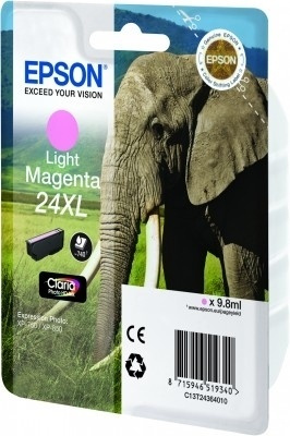 Epson Elephant Singlepack Light Magenta 24XL Claria Photo HD Ink in de groep COMPUTERS & RANDAPPARATUUR / Printers & Accessoires / Inkt & Toner / Inktpatronen / Epson bij TP E-commerce Nordic AB (A14073)