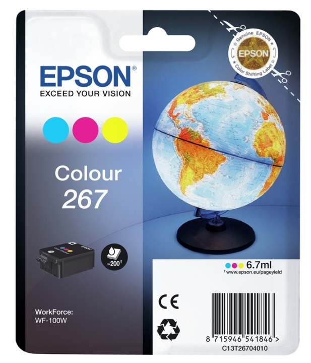 Epson Globe Singlepack Colour 267 ink cartridge in de groep COMPUTERS & RANDAPPARATUUR / Printers & Accessoires / Inkt & Toner / Inktpatronen / Epson bij TP E-commerce Nordic AB (A14077)