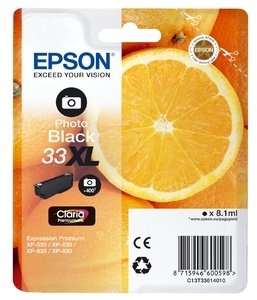 Epson Oranges C13T33614010 bläckpatroner 1 styck Original Fotosvart in de groep COMPUTERS & RANDAPPARATUUR / Printers & Accessoires / Inkt & Toner / Inktpatronen / Epson bij TP E-commerce Nordic AB (A14100)