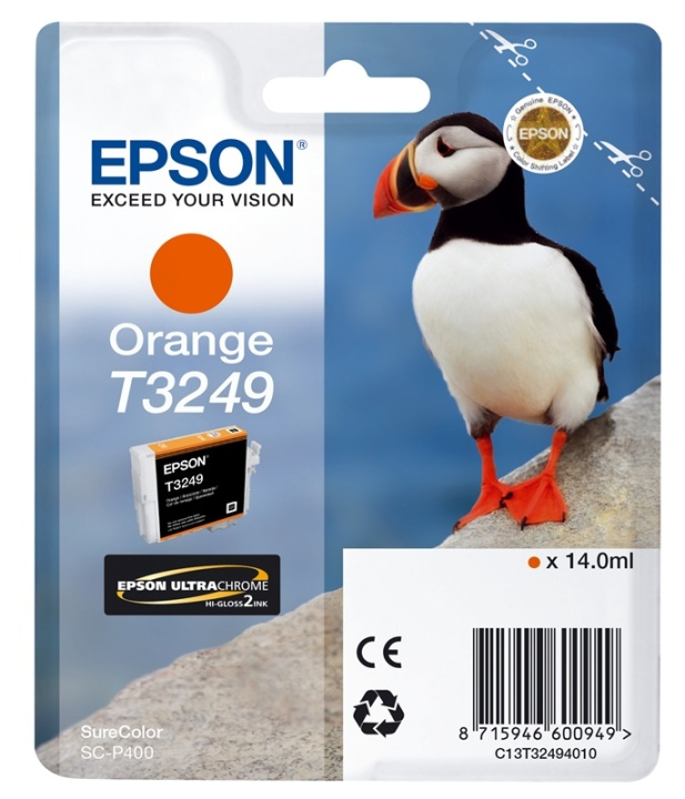 Epson T3249 Orange in de groep COMPUTERS & RANDAPPARATUUR / Printers & Accessoires / Inkt & Toner / Inktpatronen / Epson bij TP E-commerce Nordic AB (A14147)